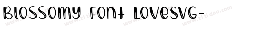 Blossomy Font LoveSVG字体转换